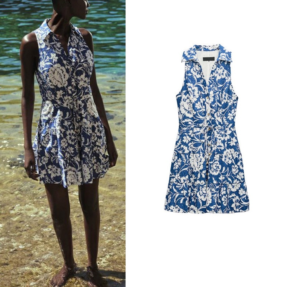 NWT Zara eyelet mini dress